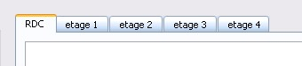 Tabs d'accs aux
          fentres d'dition des tages